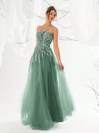 Vestido Longo Acinturado Com Fenda Frontal