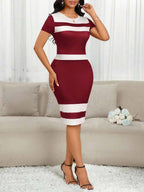 Vestido Midi Ajustado Com Recortes Animal Print