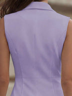 Vestido Curto Alfaiataria Com Decote Blazer