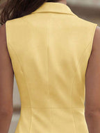 Vestido Curto Alfaiataria Com Decote Blazer