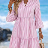 Vestido Midi Com Bordado Floral E Manga Longa Resort